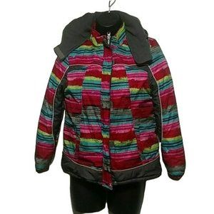 MINT GIRL STRIPED JACKET SIZE 10/12 GIRLS EUC